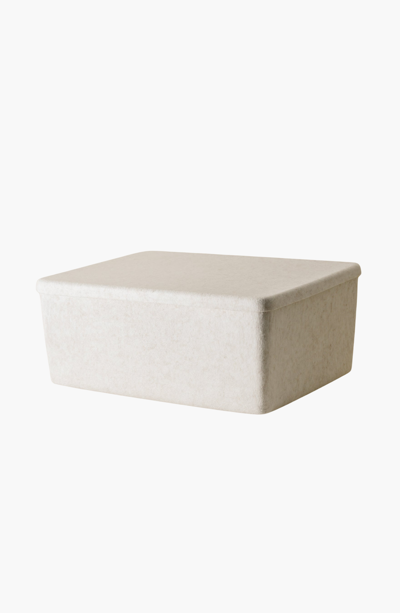 SortJoy The Sculpted Bin - XL with Lid, Alternate, color, Stone