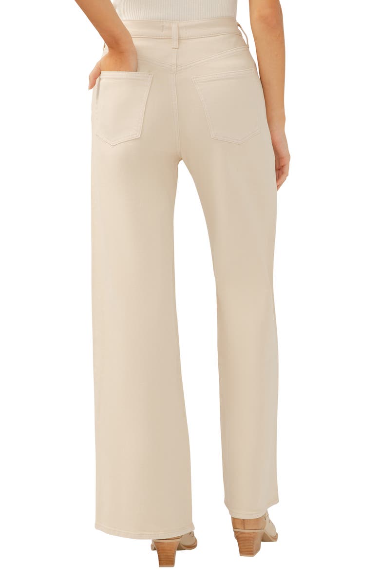Silver Jeans Co. Highly Desirable High Waist Ultra Wide Leg Jeans, Alternate, color, Sand