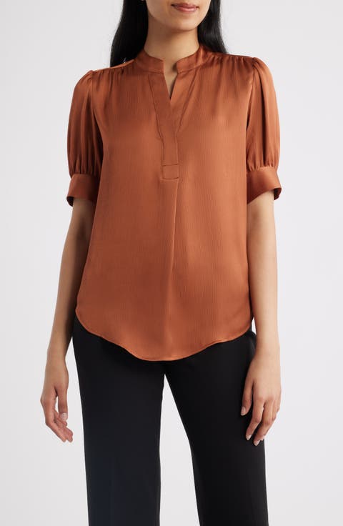 Crinkle Satine Top (Regular & Petite)