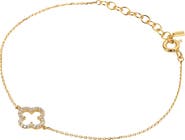 Bearfruit Jewelry Sterling Silver 18k Gold Plated Aria Clover Bracelet Daily Minimal