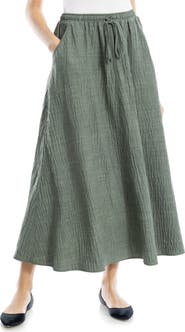 MAX STUDIO Textured Crop Maxi Skirt