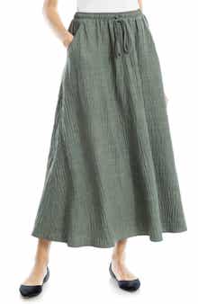 MAX STUDIO Textured Crop Maxi Skirt
