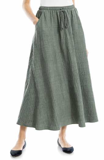 MAX STUDIO Textured Crop Maxi Skirt