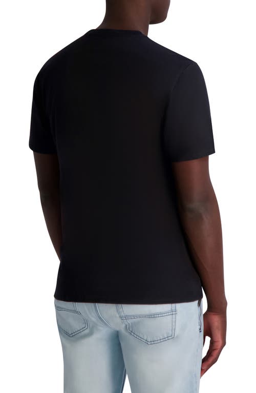 Karl Lagerfeld Paris Karl Armour Logo Patch T-shirt In Black