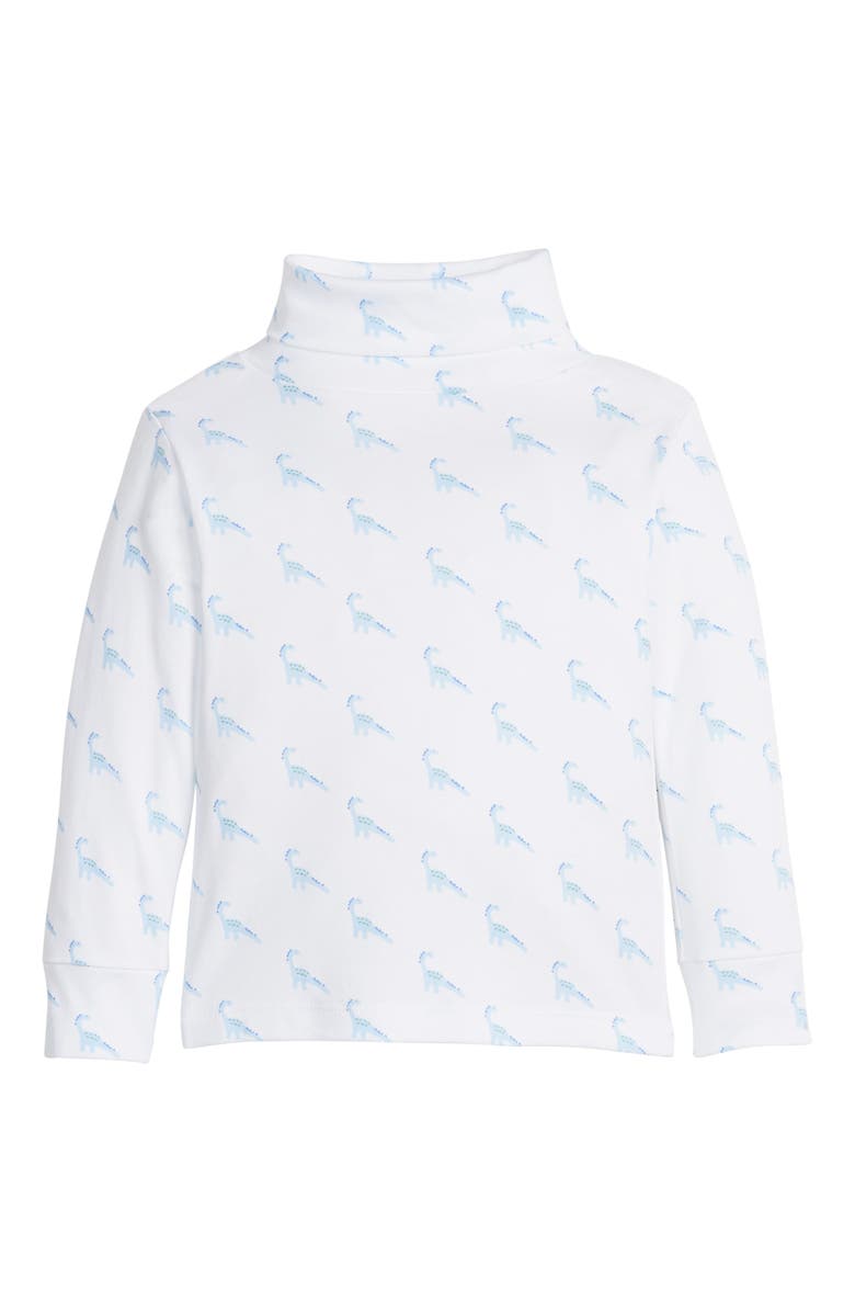Little English Kids' Printed Turtleneck, Main, color, Blue Dinosaur