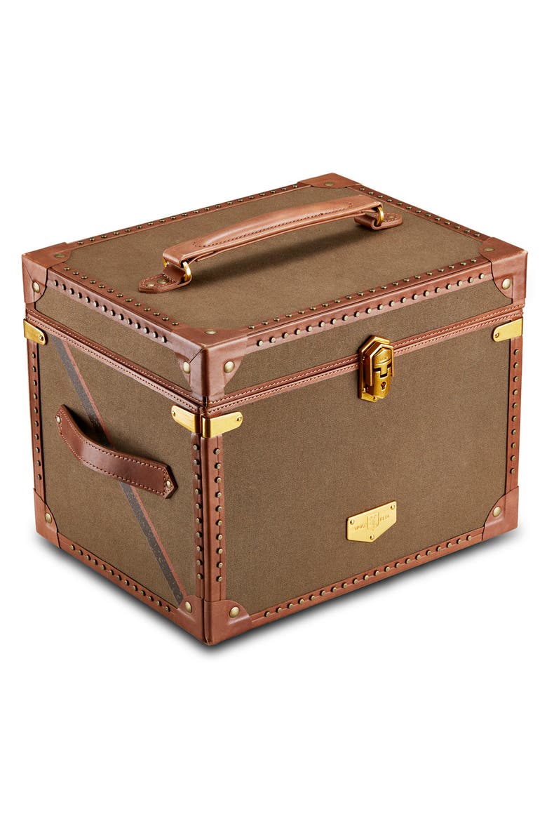 Ida Trunk Jewelry Box, Alternate, color, Khaki