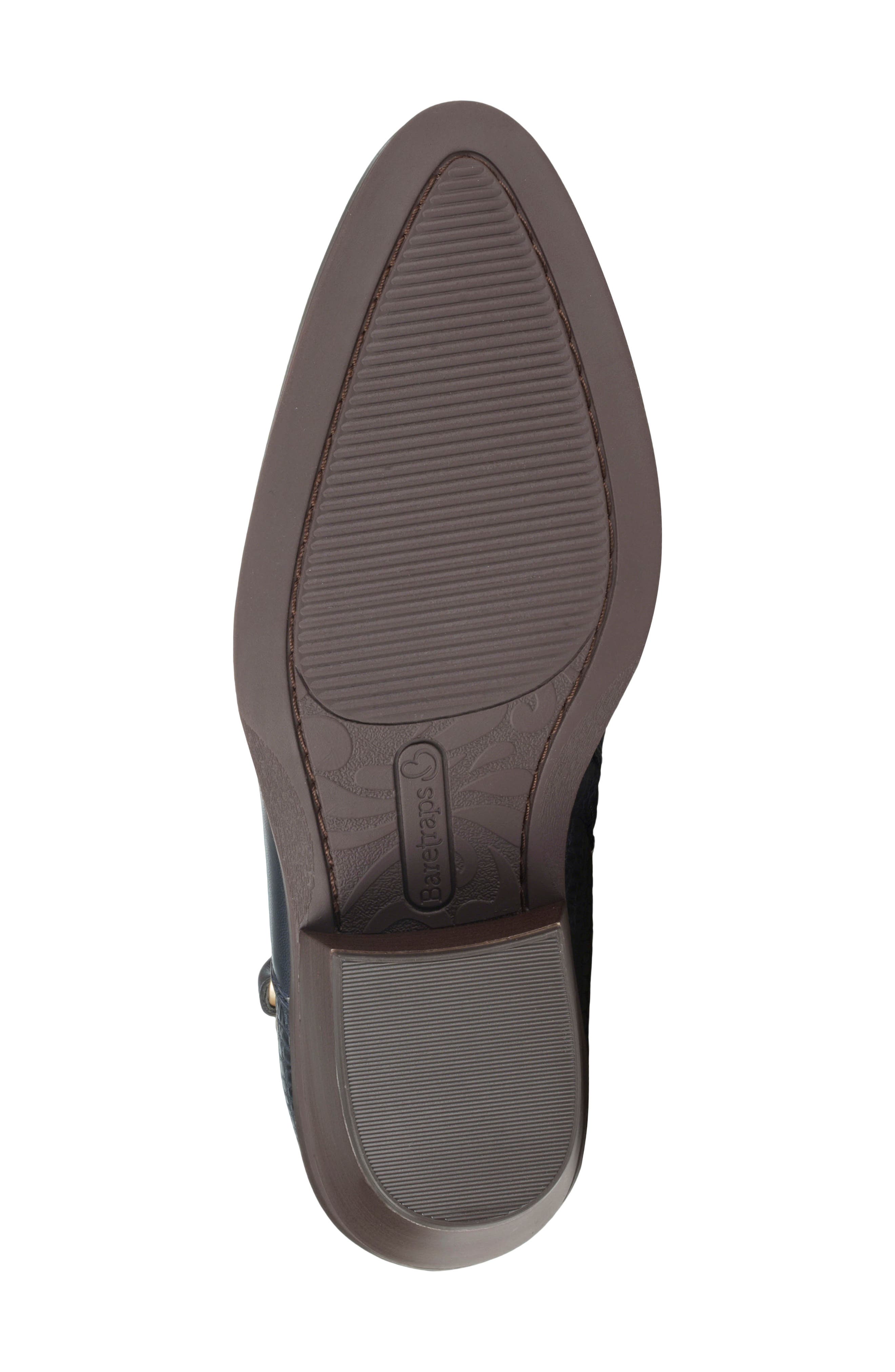 Duala Block Heel Ankle Bootie, Alternate, color, NAVY