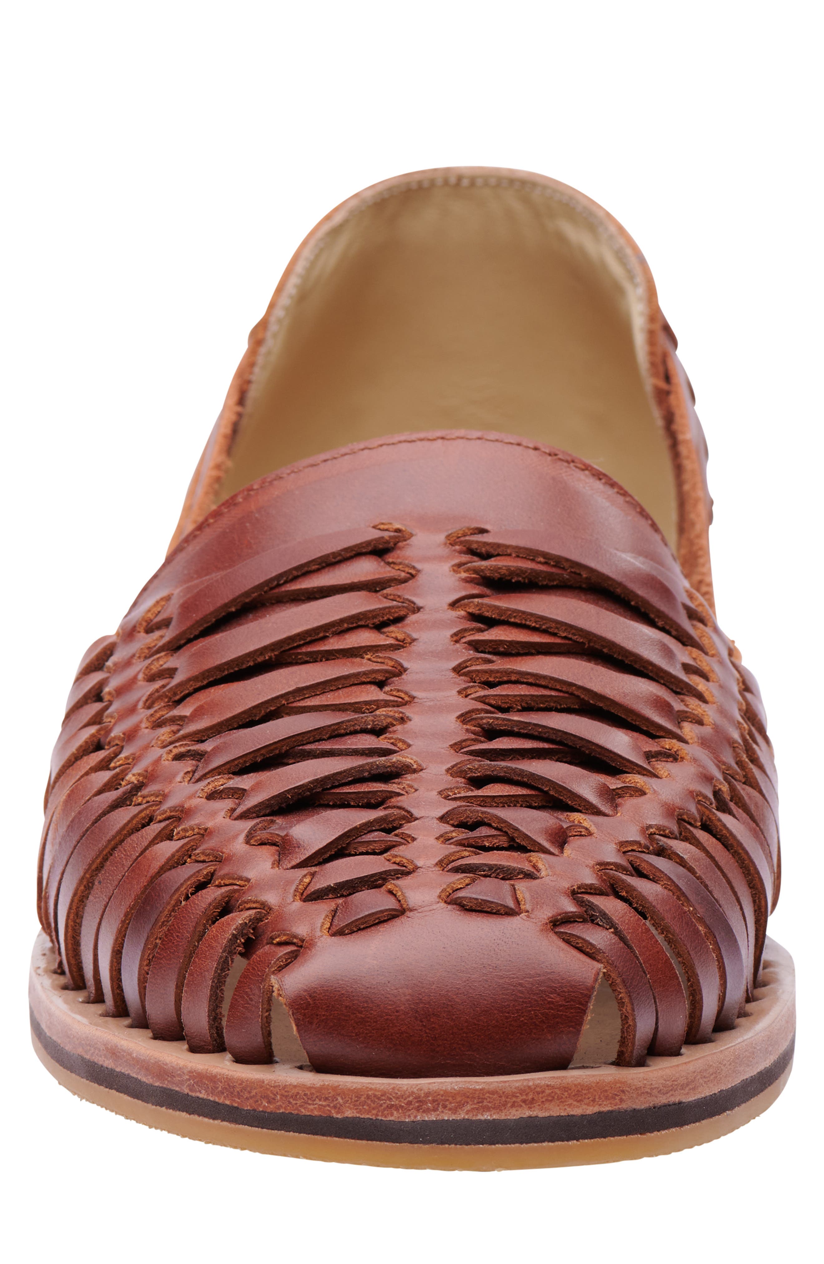 Nisolo Huarache Water Resistant Sandal, Alternate, color, Brandy