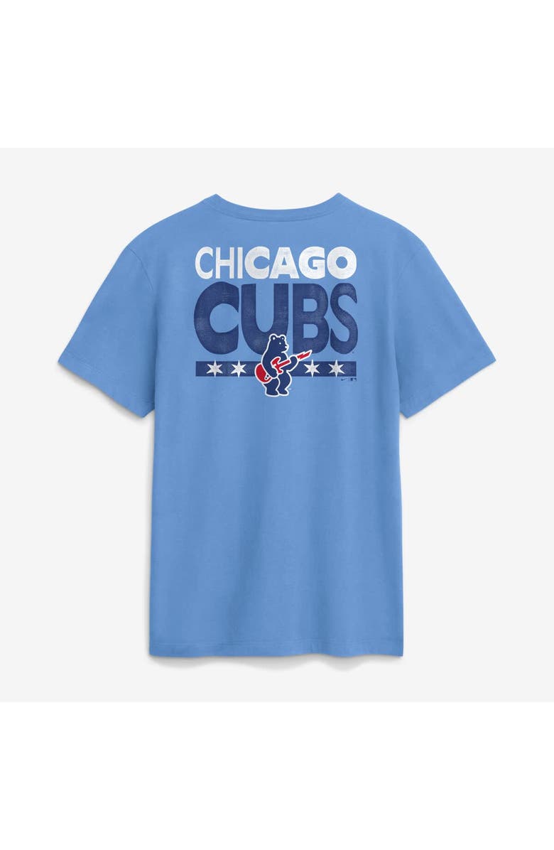 Nike Men's Nike  Light Blue Chicago Cubs Electric Bear T-Shirt, Alternate, color, Light Blue