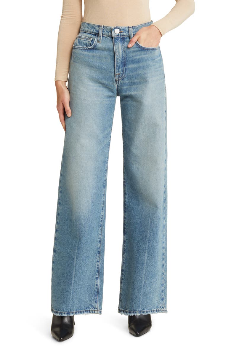 Le Jane Wide Leg Jeans, Main, color, VARSITY BLUES