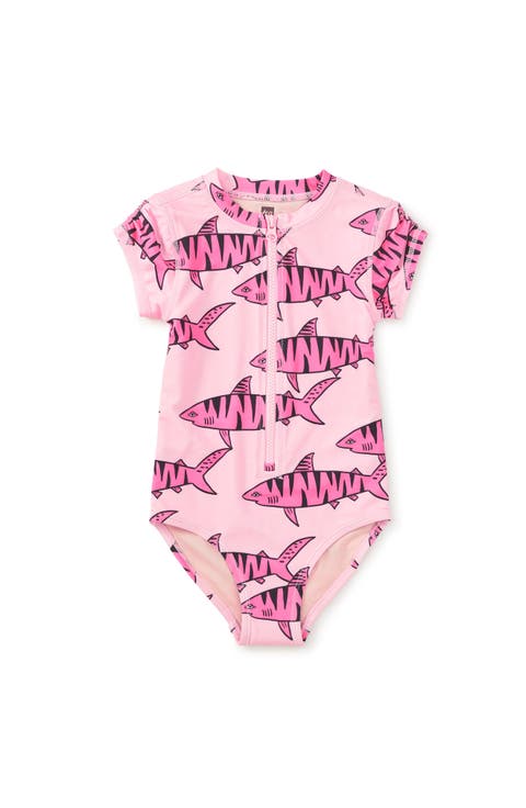 Rash Guard One-Piece Swimsuit (Toddler, Little Kid, Big Kid)