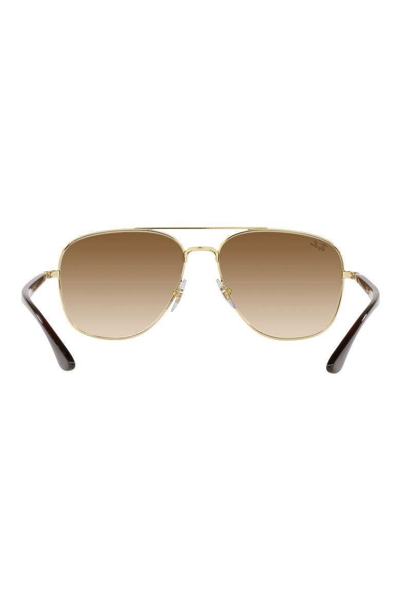 56mm Gradient Square Sunglasses, Alternate, color, ARISTA/ CLEAR GRADIENT BROWN