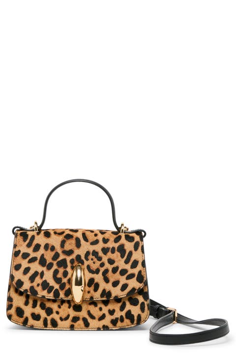 Lucia Genuine Calf Hair Top Handle Bag