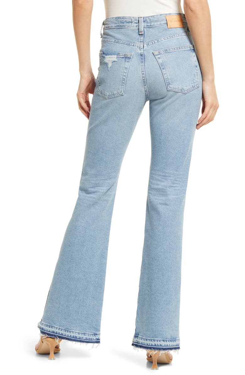 AG Alexxis High Waist Split Release Hem Bootcut Jeans, Alternate, color,