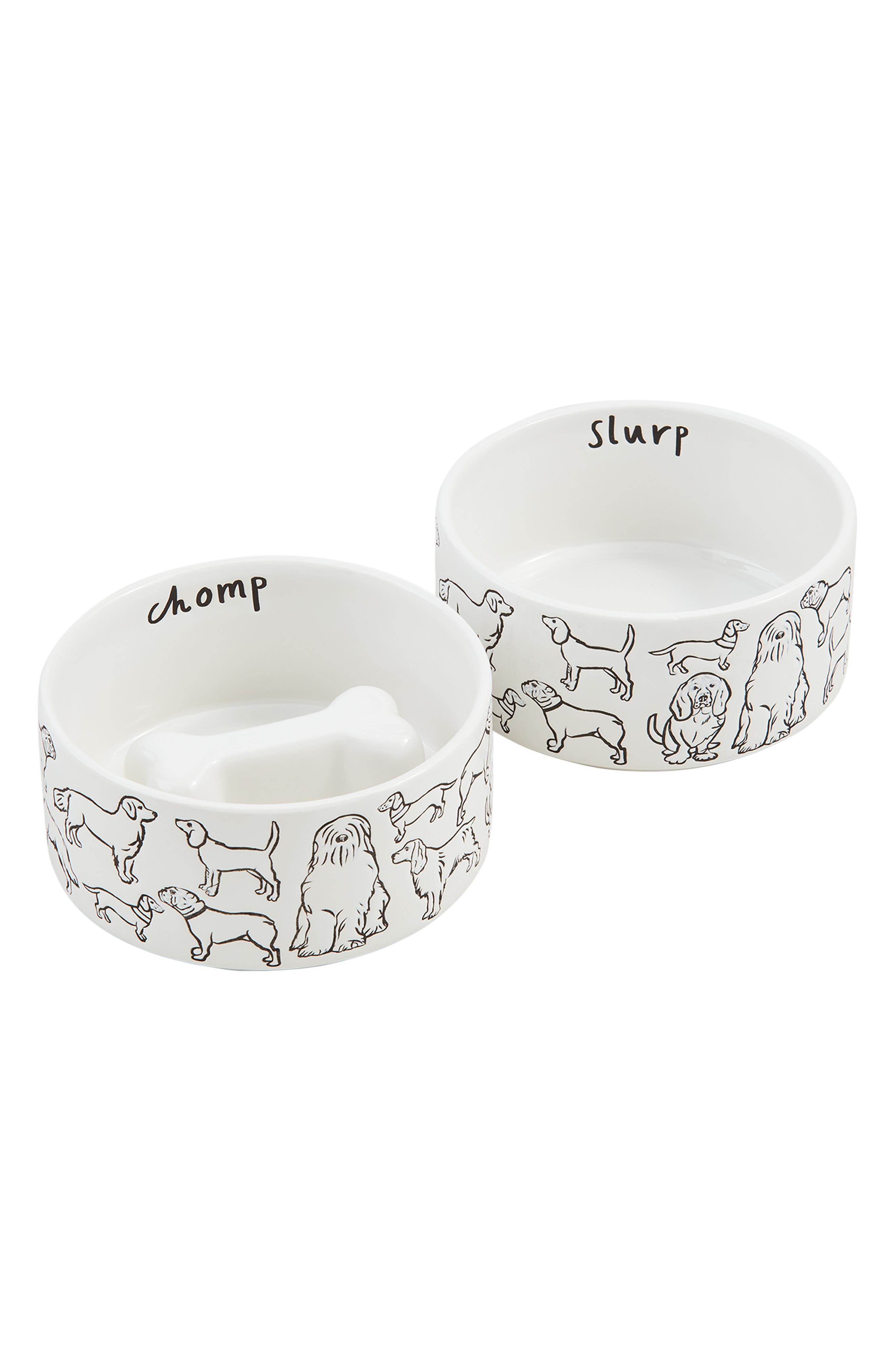 Mud Pie Set of 2 Pet Bowls