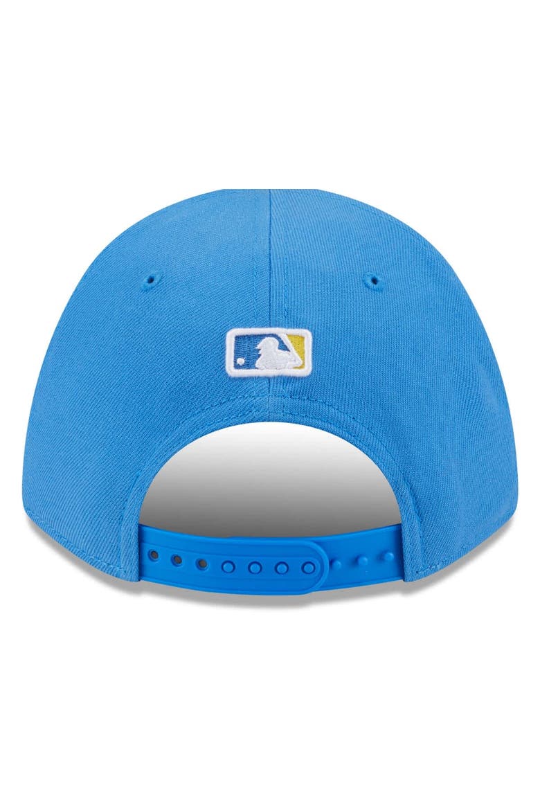Men's New Era  Light Blue Boston Red Sox Player Replica 9FORTY Adjustable Hat, Alternate, color, Light Blue