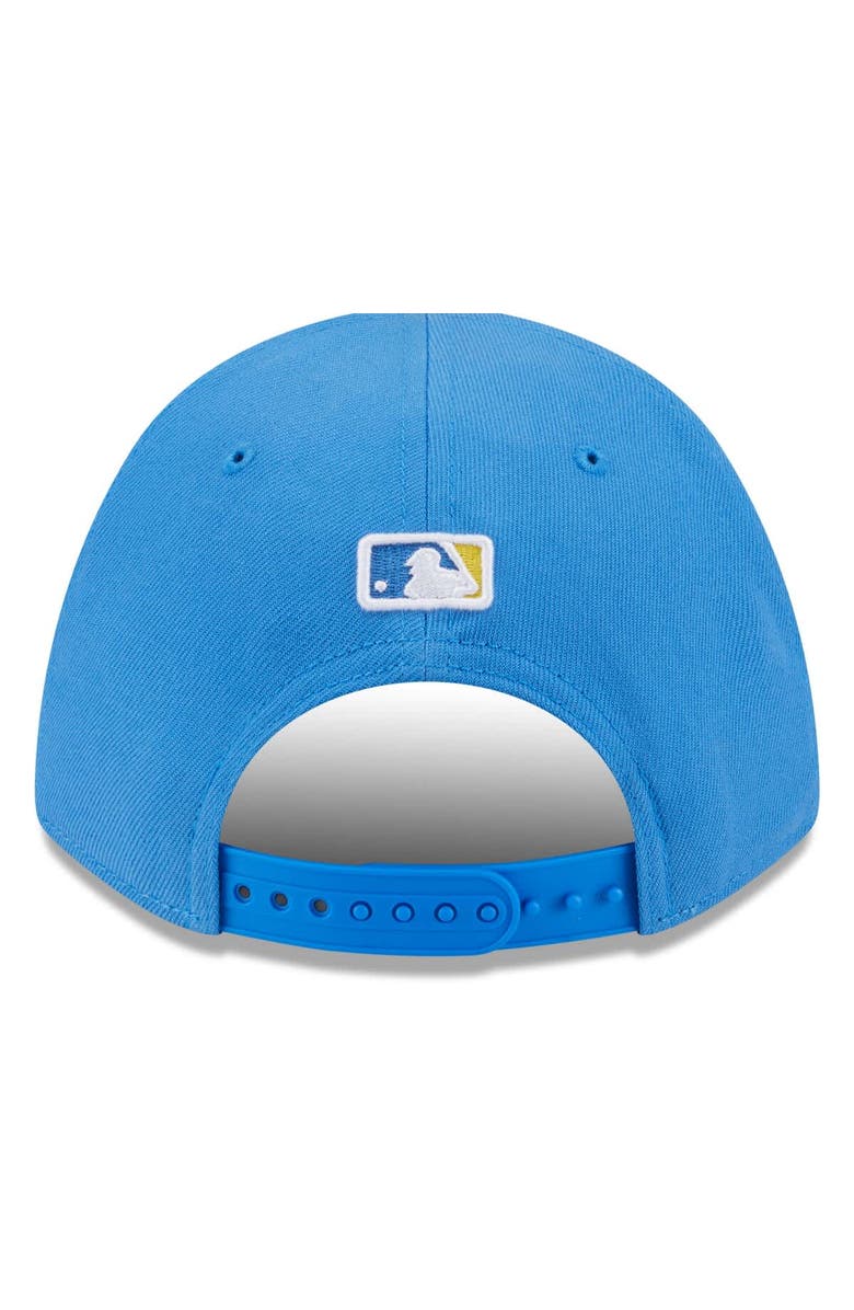 New Era Men's New Era  Light Blue Boston Red Sox Player Replica 9FORTY Adjustable Hat, Alternate, color, Light Blue