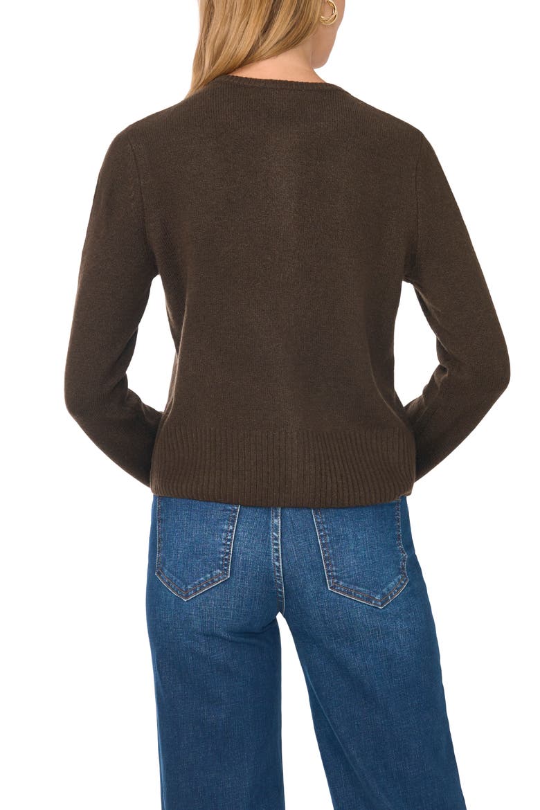 Argyle Cardigan, Alternate, color, CHOCOLATE