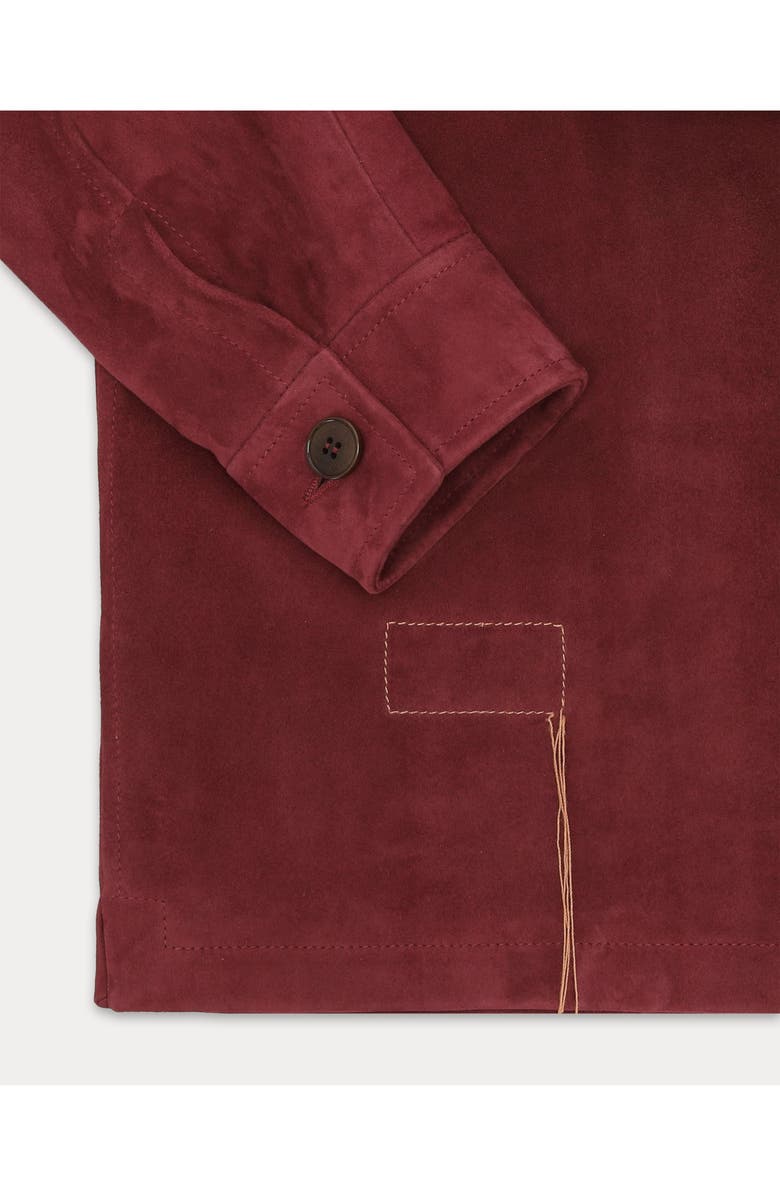 Fortela Maelle Suede Short Leather Jacket, Alternate, color, 