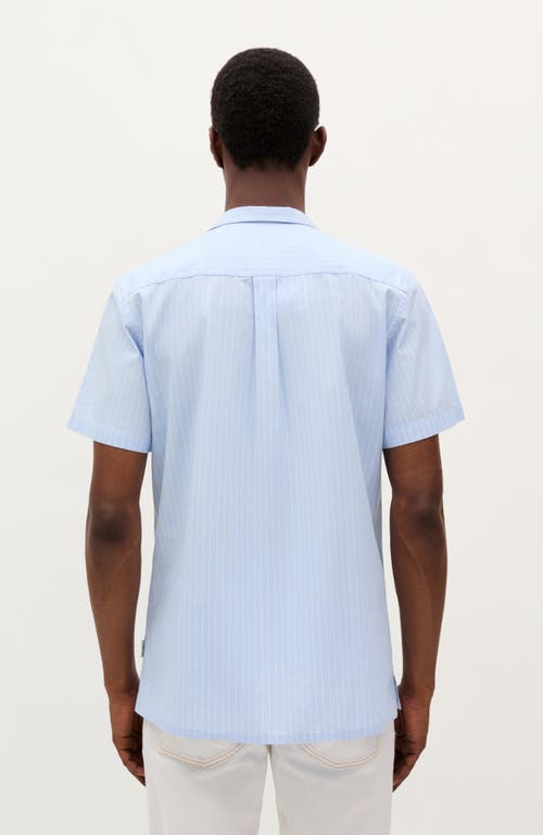 Scalpers Wales Resort Striped Shirt In Blue