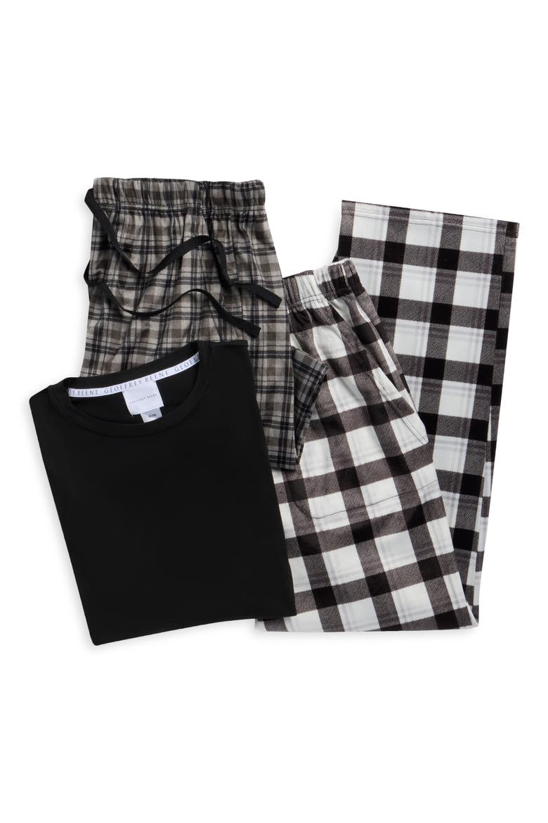3-Piece Short Pajama Set, Alternate, color, GRAY