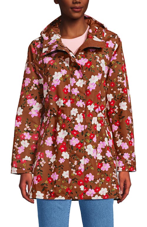 Lands' End Squall Hooded Waterproof Raincoat In Multi