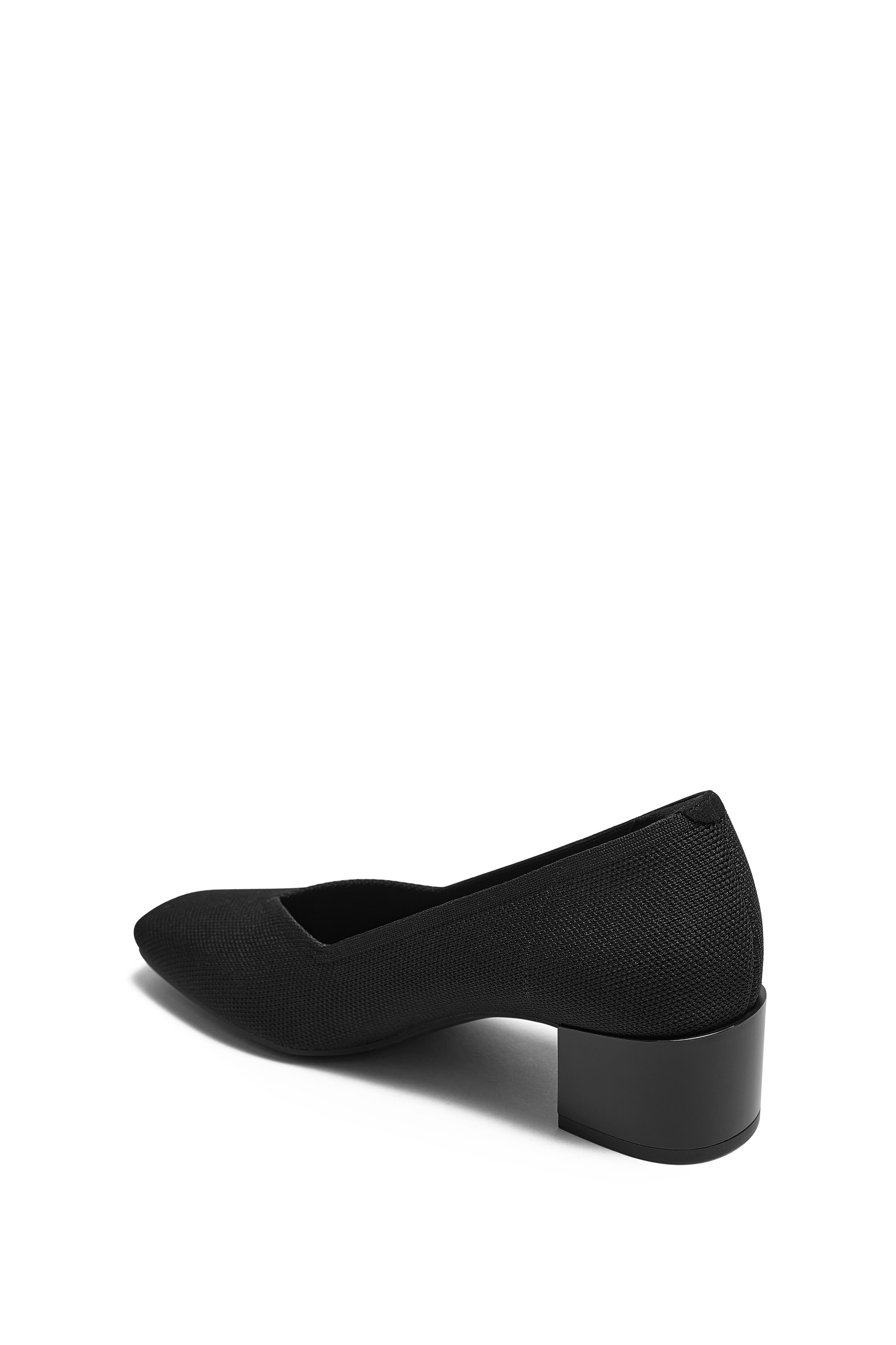 Megan Square-Toe Stress Free Chunky Heels, Alternate, color, Black