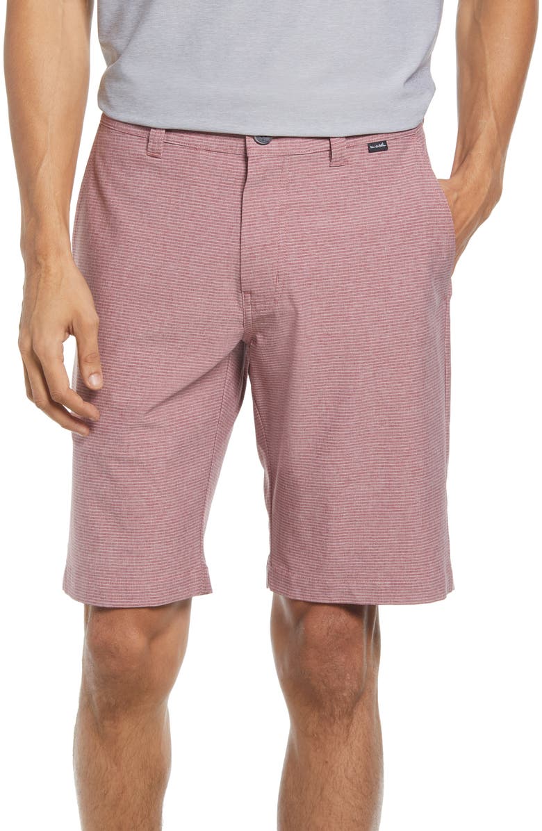 TravisMathew Sand Harbor Shorts, Main, color, Heather Garnet Rose