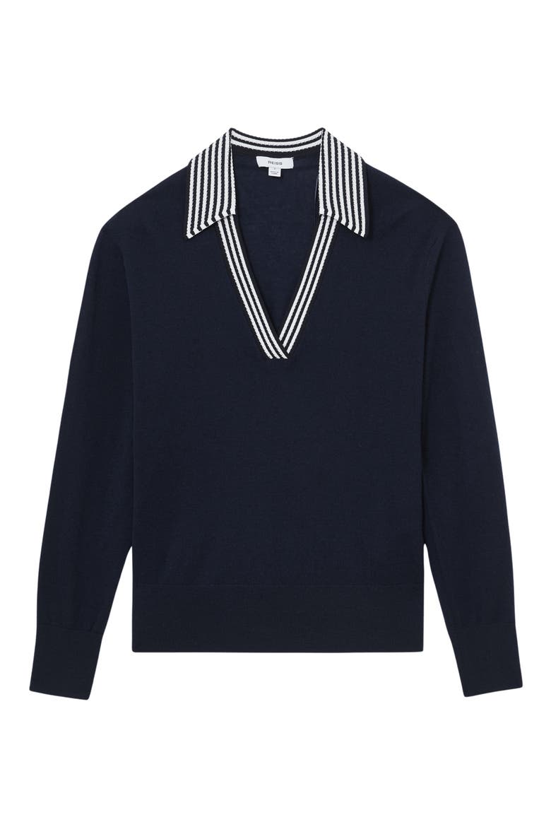 Nova Stripe Sweater, Alternate, color, NAVY/ WHITE