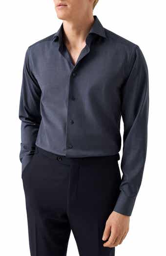 Slim Fit Wool Dress Shirt