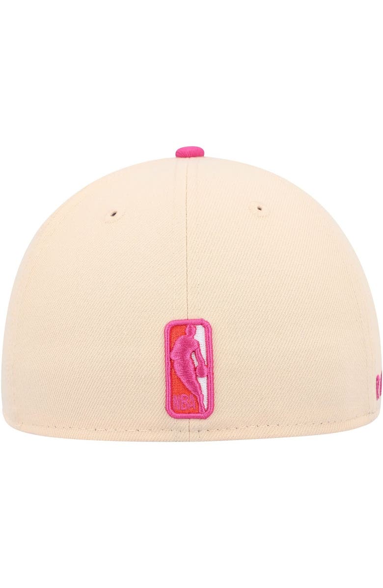 New Era Men's New Era Orange/Pink Toronto Raptors Passion Mango 59FIFTY Fitted Hat, Alternate, color,