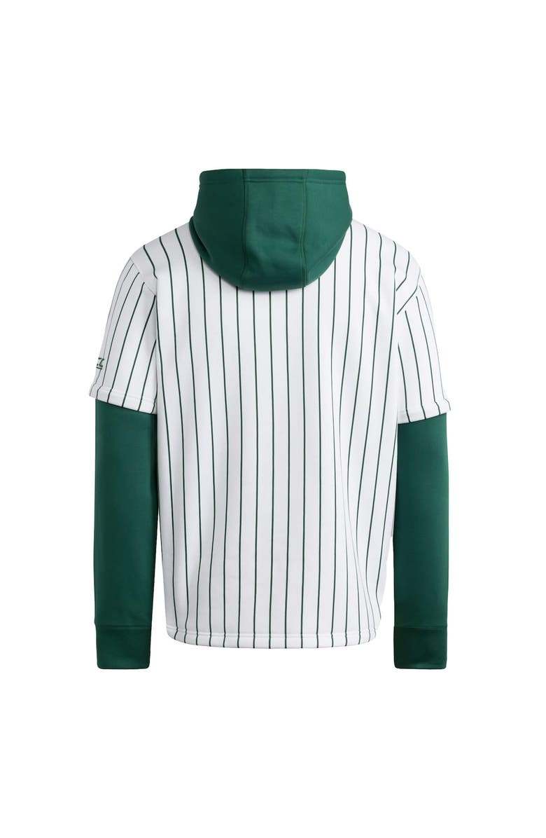 adidas Men's adidas White/Green Miami Hurricanes Baseball Hoodie, Alternate, color, White