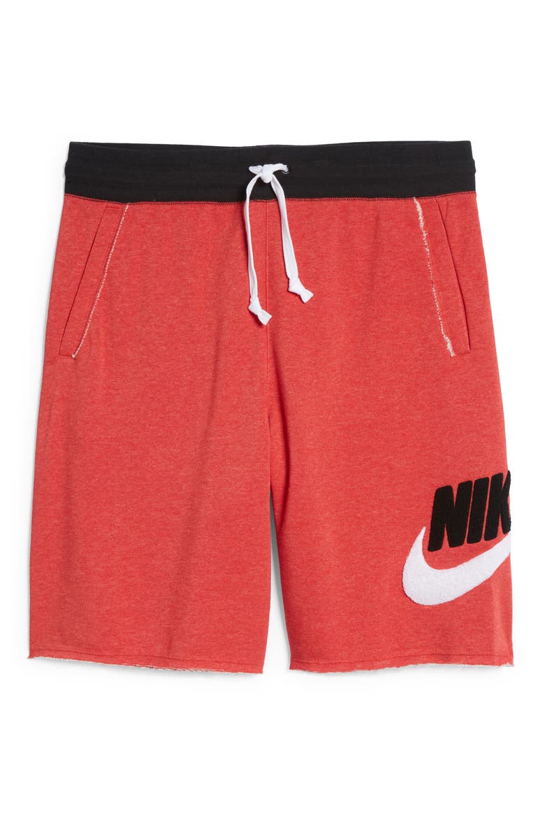 Sportswear Alumni Athletic Shorts, Alternate, color, LIGHT UNIVERSITY RED HEATHER