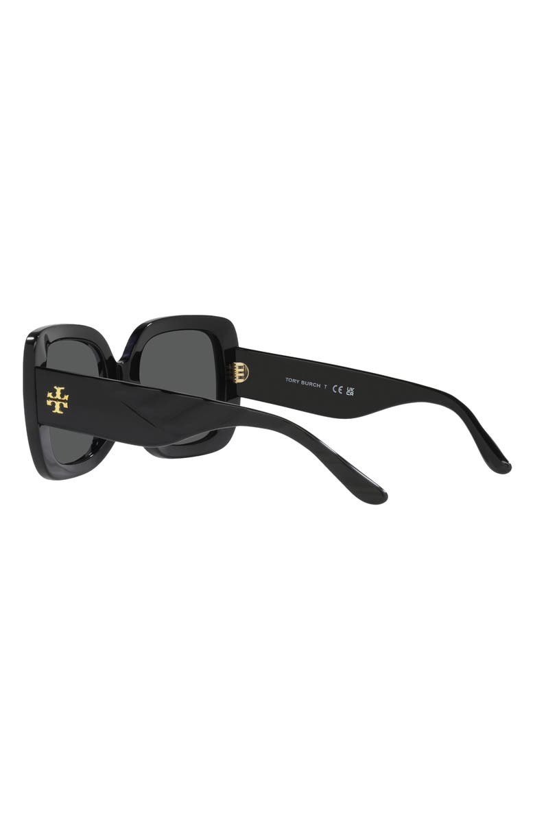 Tory Burch 54mm Butterfly Sunglasses, Alternate, color, Black