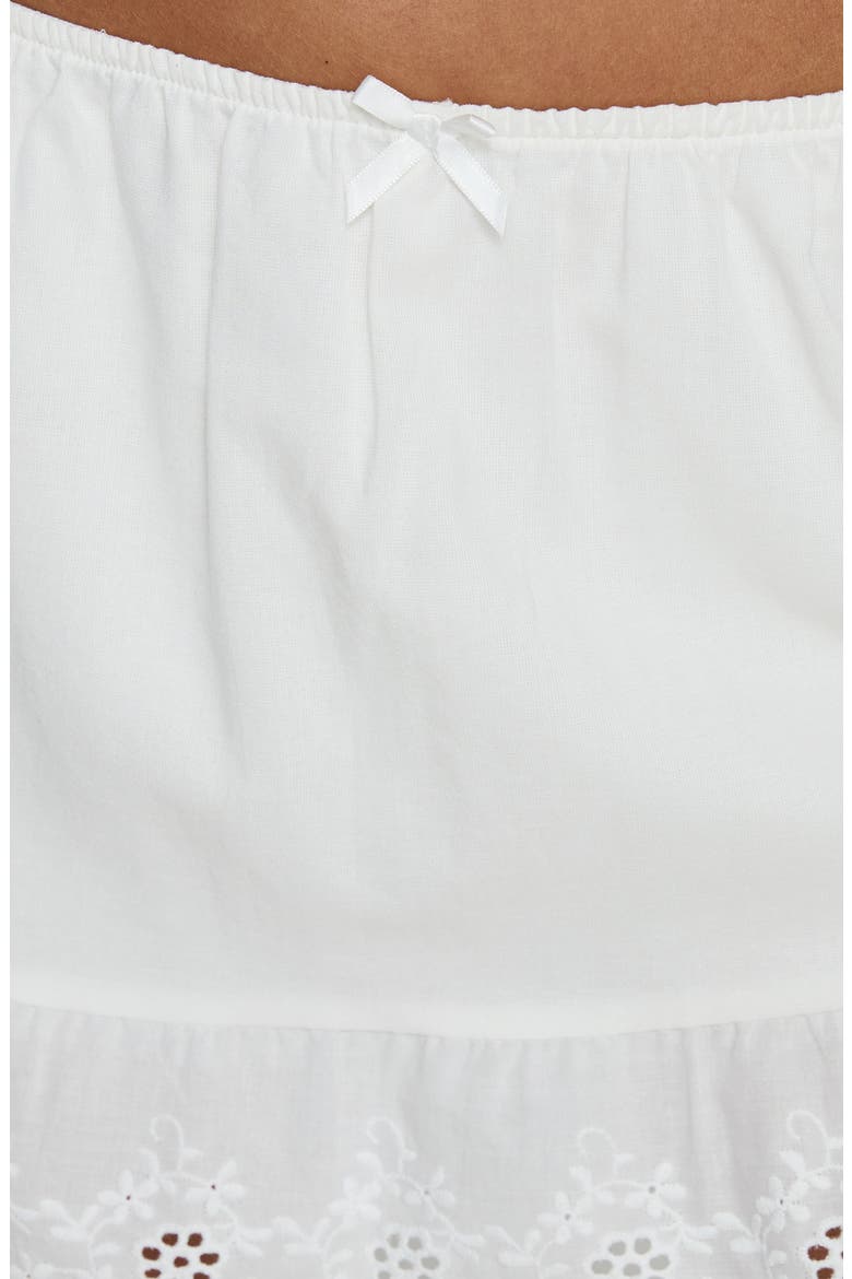 Ode to Love Eyelet Mini Skort, Alternate, color, WHITE
