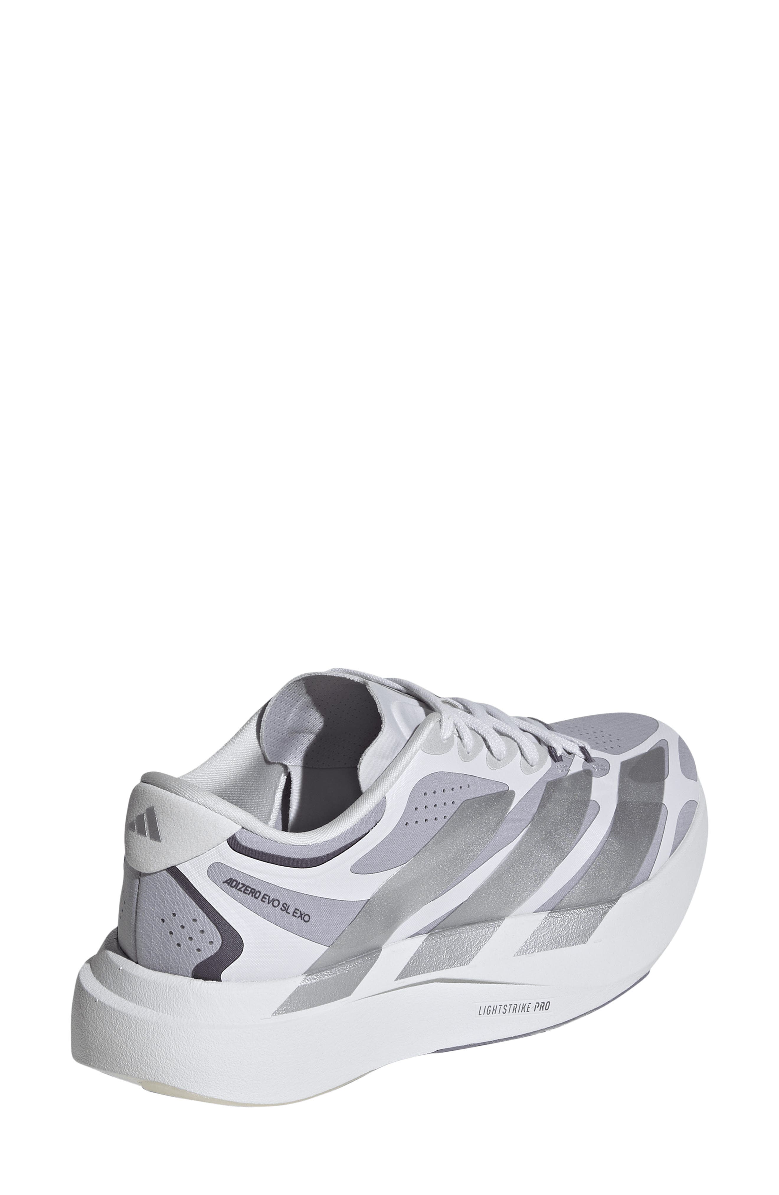 Adizero Evo SL Running Shoe, Alternate, color, GLORY GREY/SILVER/GREY