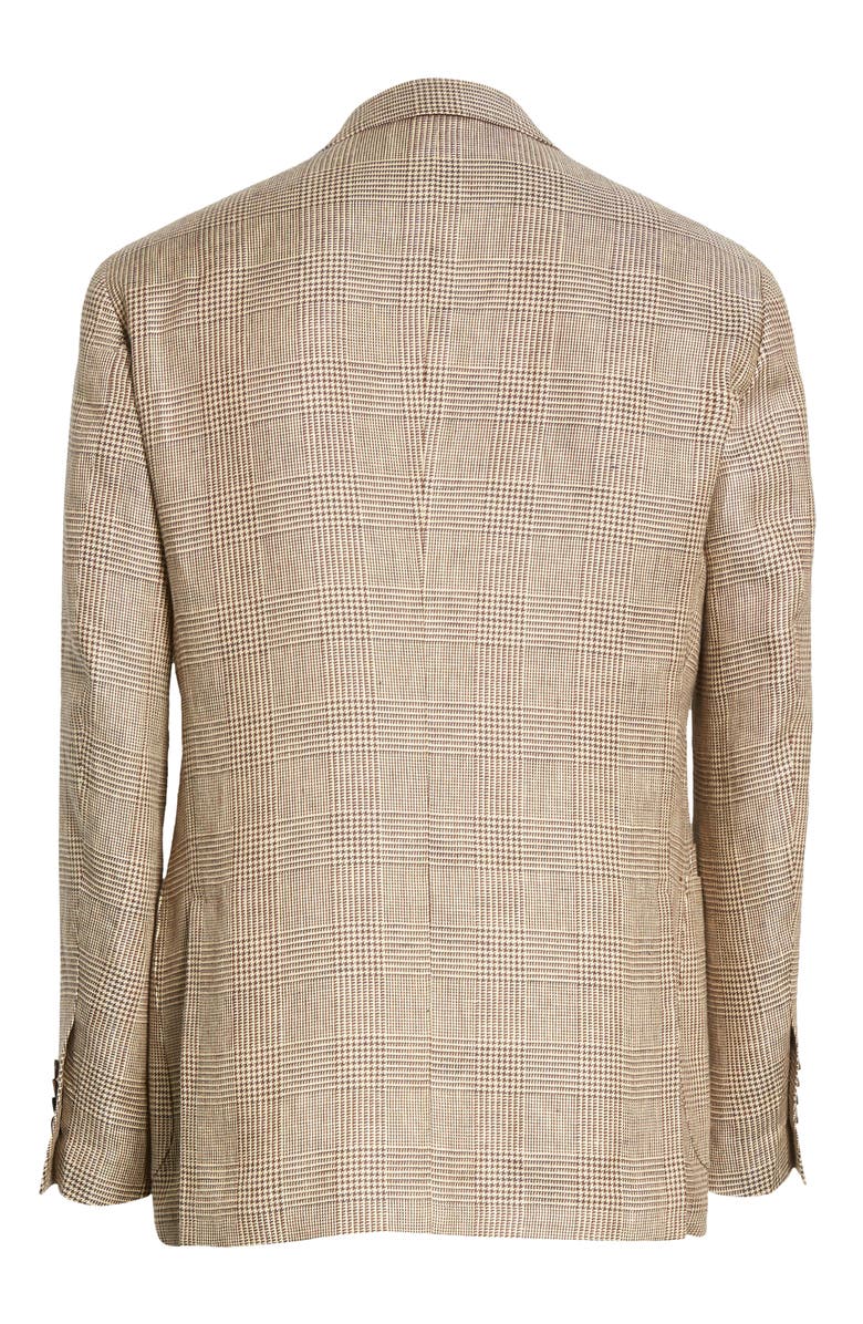 Drake's Glen Check Linen Sport Coat, Alternate, color,