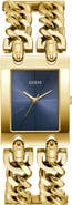 GUESS Mod Heavy Metal Indigo Dial Bracelet Watch, 28mm x 36mm