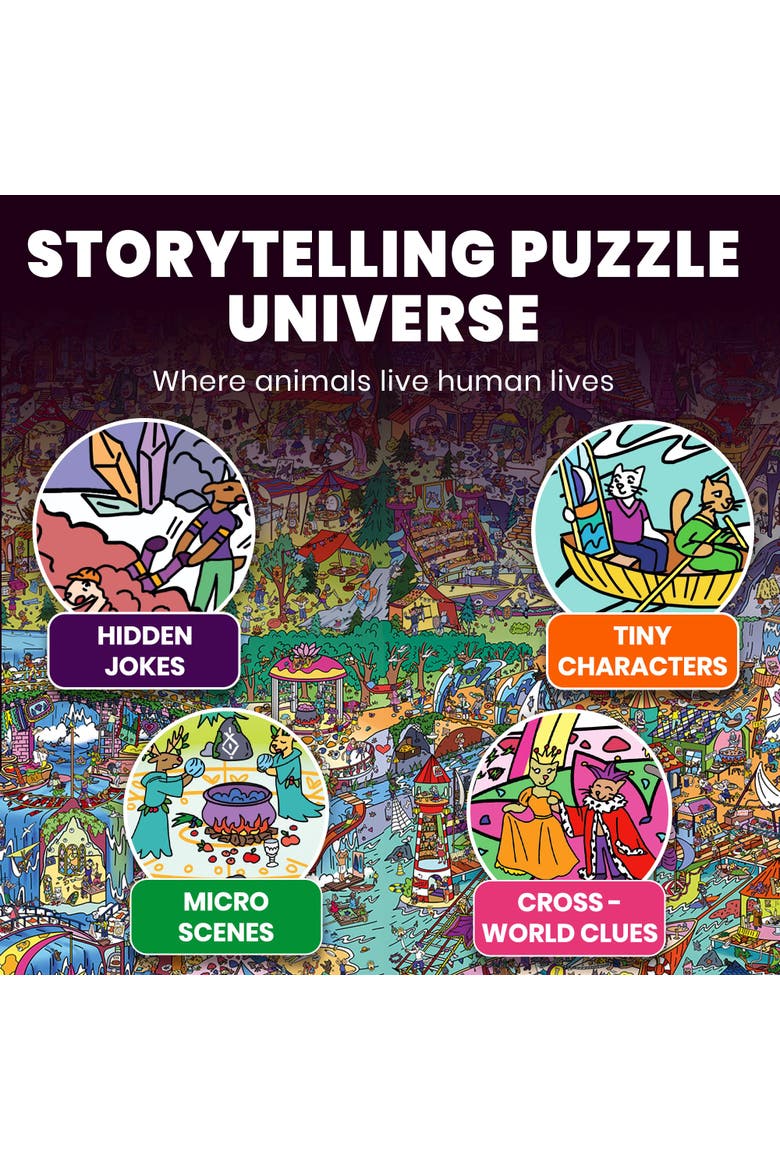 1000-Piece Jigsaw Puzzle Collection for Adults, Alternate, color, Realms