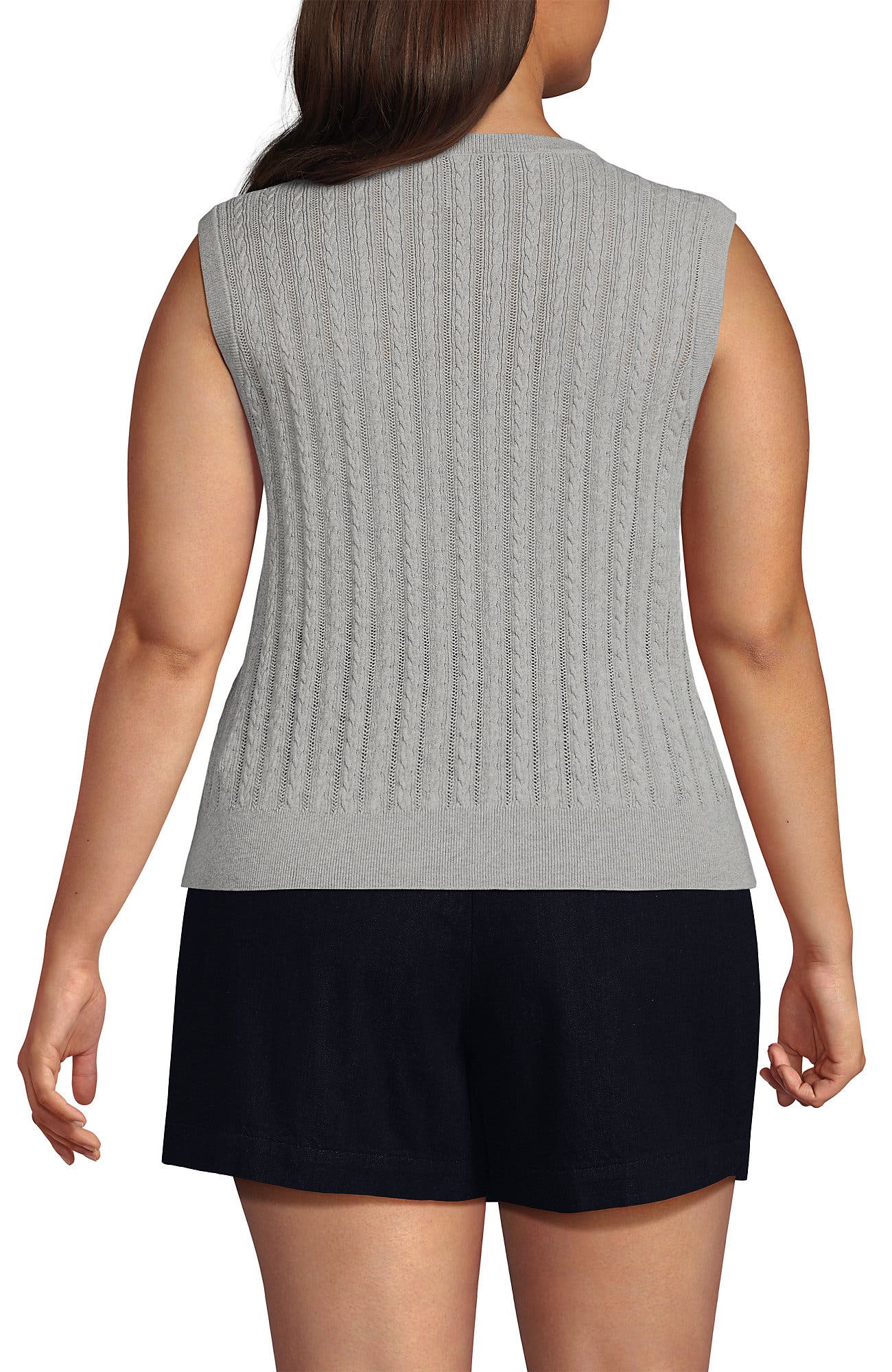 Cotton Pointelle Shell Sweater - image 2