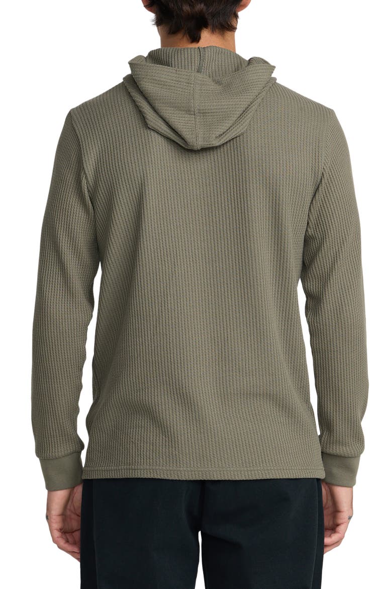 Dayshift Thermal Hooded Henley, Alternate, color, OLIVE