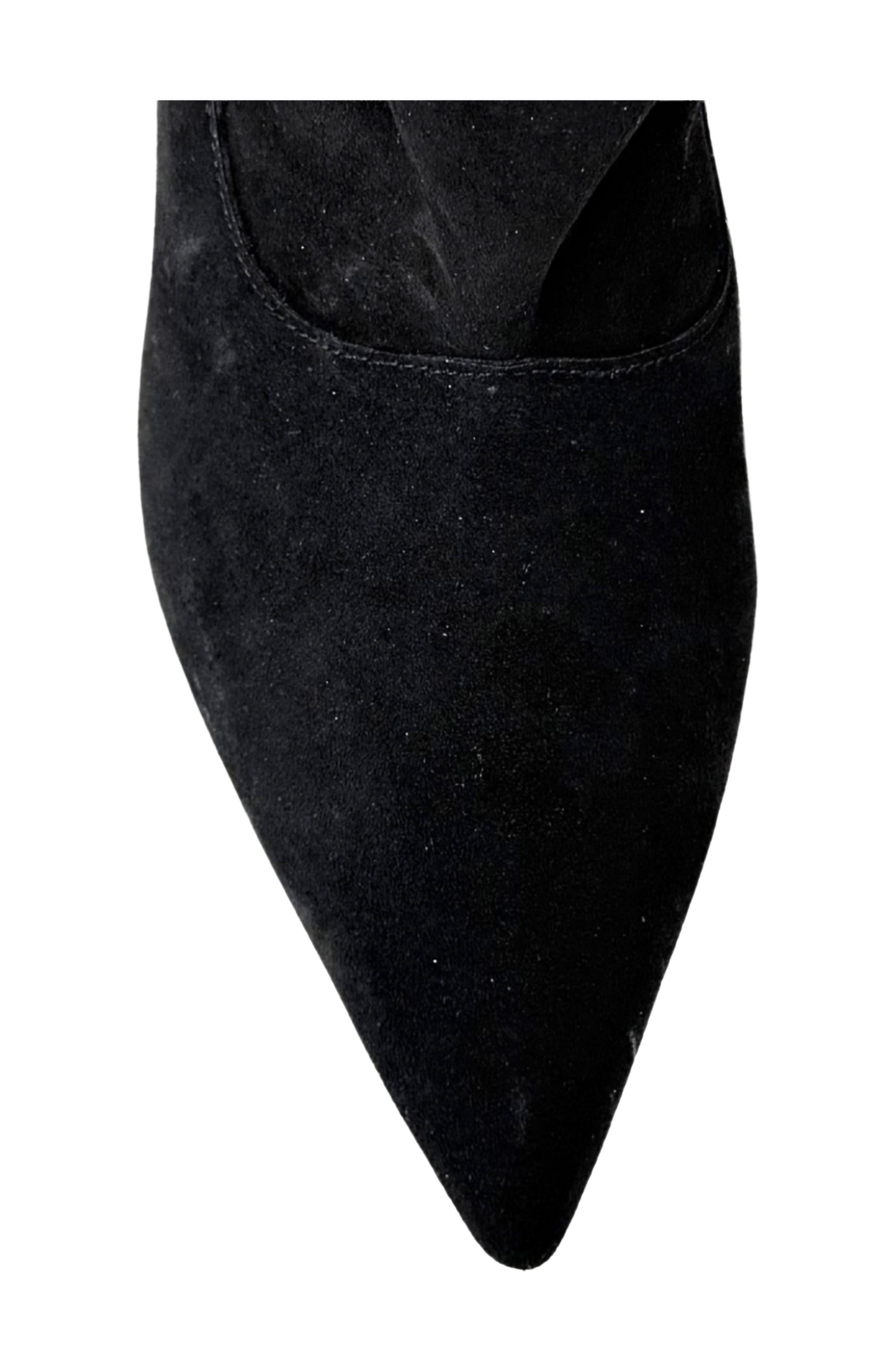 Yvonne Faux Suede Knee High Boot, Alternate, color, BLACK SUEDE