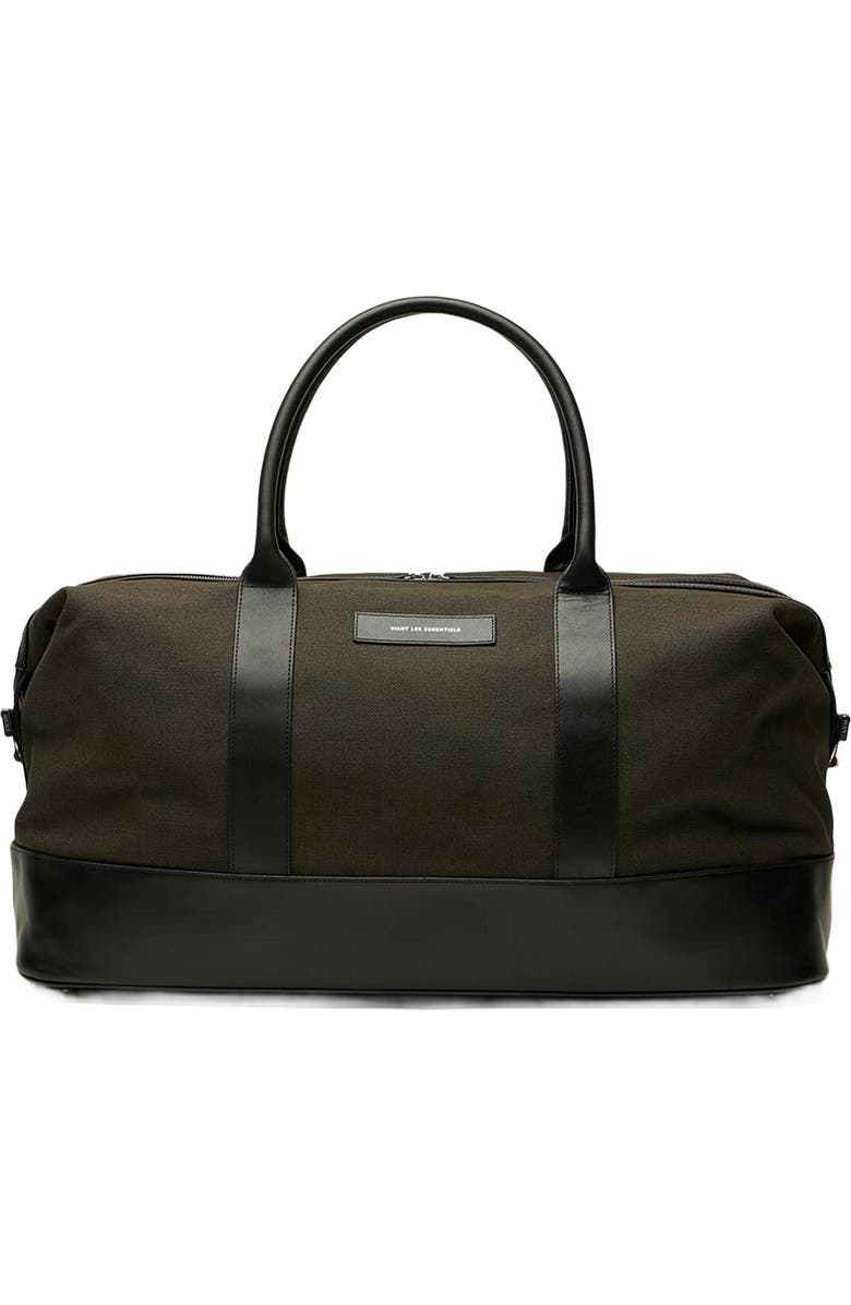 WANT Les Essentiels Kelowna Organic Cotton Canvas Weekender Bag, Main, color, Green
