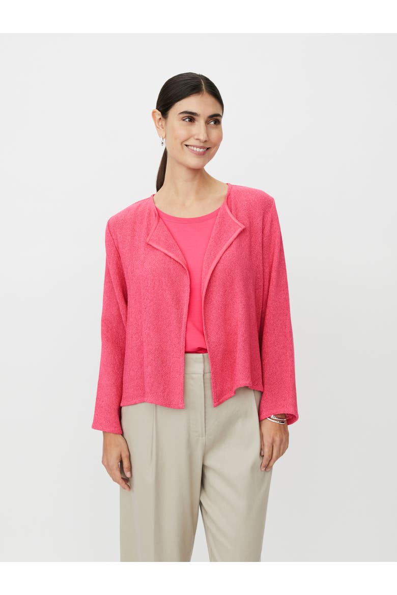MaJulitta Open Front Cardigan, Main, color, Carmine