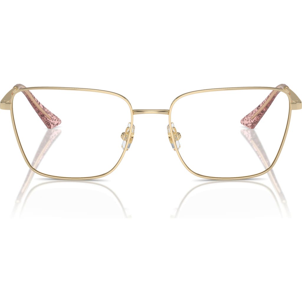 Jimmy Choo 55mm Pillow Optical Glasses In Gold