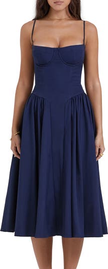 Samaria Corset Fit & Flare Dress