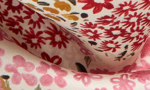 Nordstrom Print Silk Square Scarf In Pink Mini Floral