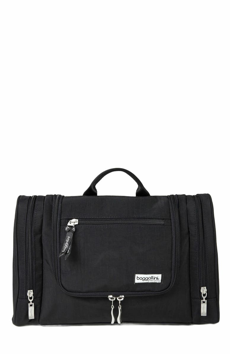 BAGGALLINI Travel Toiletry Kit Cosmetic Bag, Main, color, Black