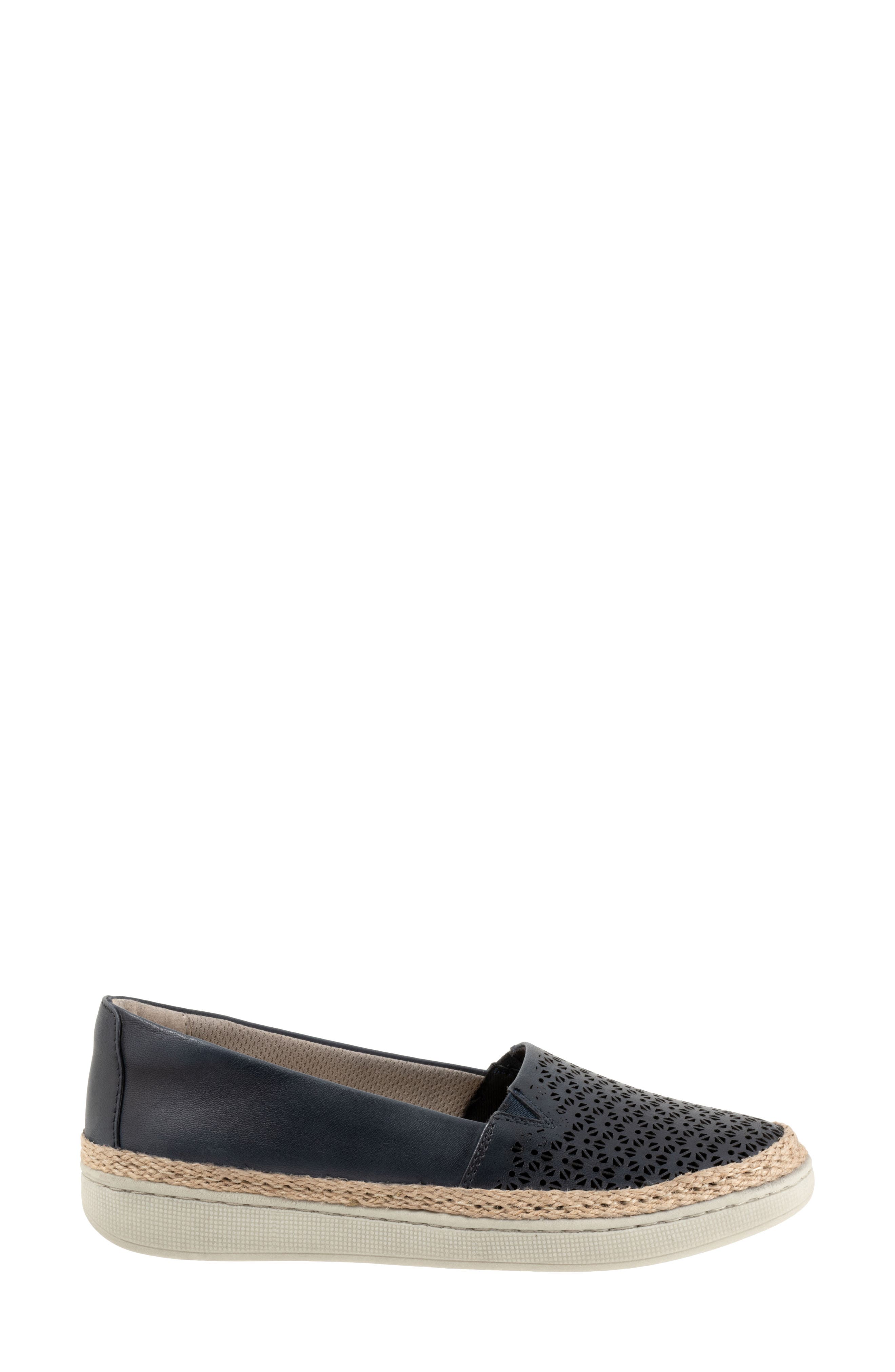 Accent Perf Espadrille Slip-On Sneaker, Alternate, color, NAVY