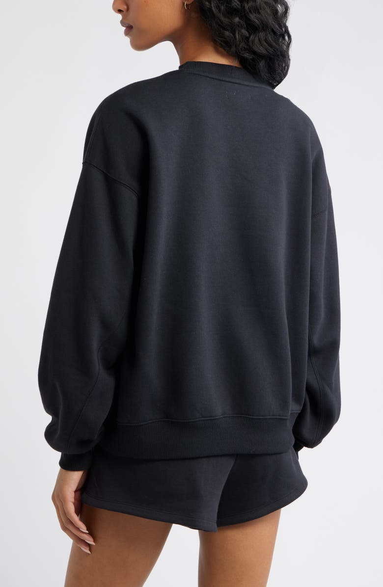 BP. Relaxed Cotton Blend Sweatshirt, Alternate, color, Black Jet